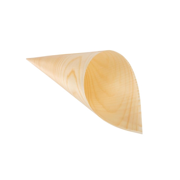Fiesta Compostable Wooden Canape Cones 75mm (100 Pack) Fiesta Compostable Wooden Canape Cones 75mm (100 Pack)