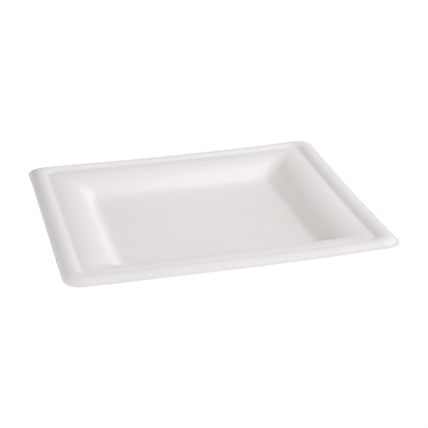 Fiesta Compostable Bagasse Square Plate 261mm (50 Pack)