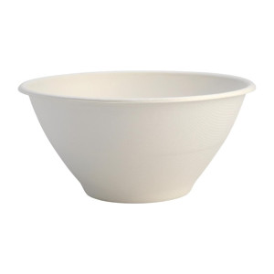 BioPak BioCane Takeaway Bowls White 1420ml 48oz (400 Pack)