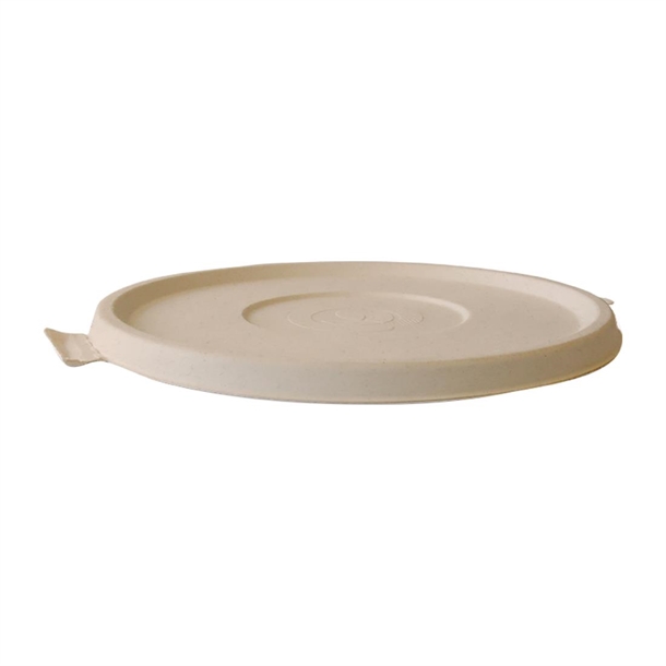 BioPak BioCane Natural Lids To Suit 800-1180ml Bowls (Pack 400)