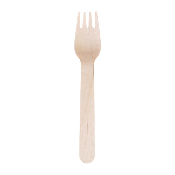 Fiesta Compostable Biodegradable Disposable Birch Wood Forks (100 Pack) Fiesta Compostable Biodegradable Disposable Birch Wood Forks (100 Pack)