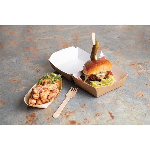 Fiesta Compostable Biodegradable Disposable Birch Wood Forks (100 Pack) Fiesta Compostable Biodegradable Disposable Birch Wood Forks (100 Pack)
