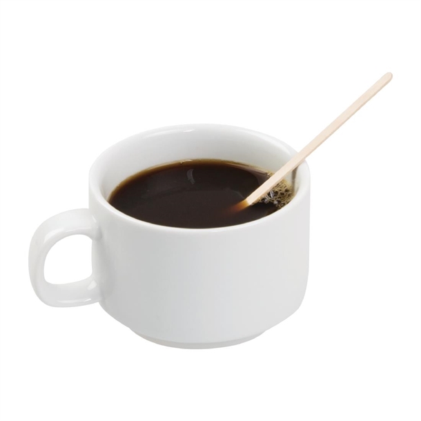Fiesta Compostable Biodegradable Wooden Coffee Stirrers 140mm (1000 Pack)