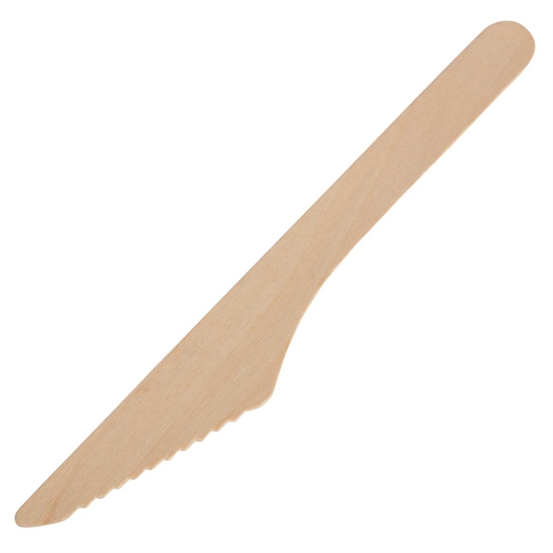 Fiesta Compostable Disposable Wooden Knives (100 Pack) Fiesta Compostable Disposable Wooden Knives (100 Pack)