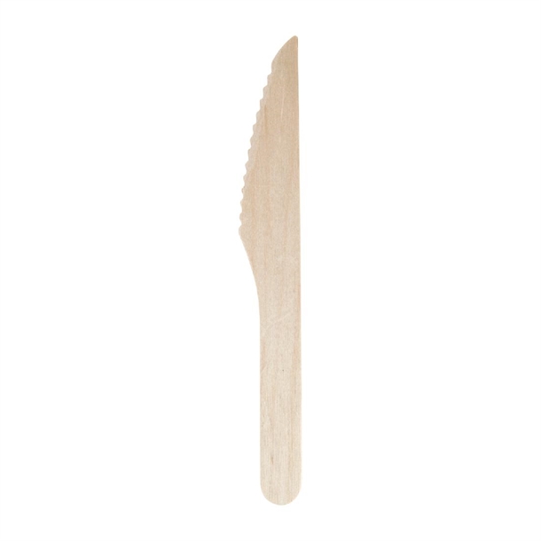 Fiesta Compostable Disposable Wooden Knives (100 Pack) Fiesta Compostable Disposable Wooden Knives (100 Pack)