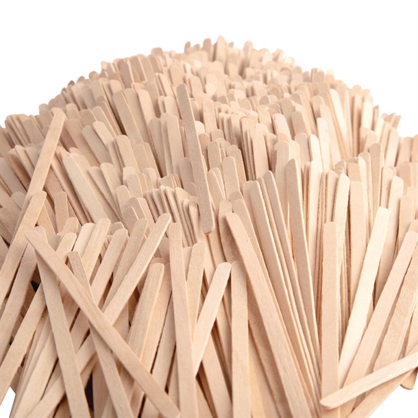Fiesta Compostable Biodegradable Wooden Coffee Stirrers 140mm (1000 Pack)