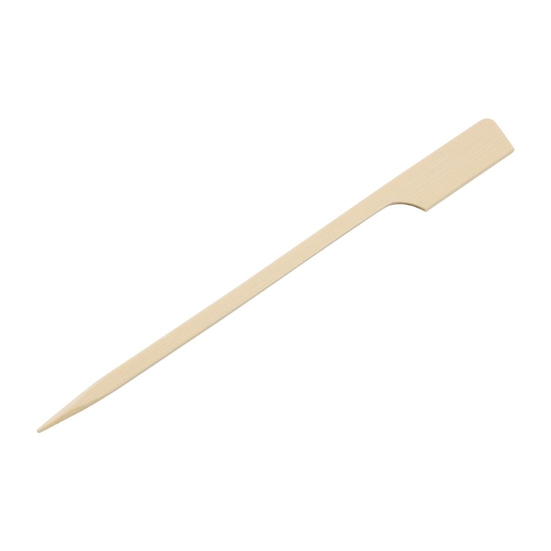 Fiesta Biodegradable Bamboo Paddle Skewers 120mm (100 Pack) Fiesta Biodegradable Bamboo Paddle Skewers 120mm (100 Pack)