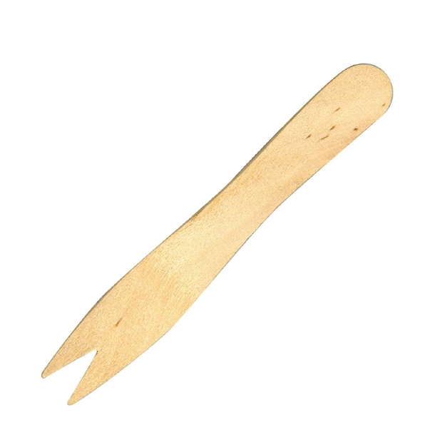 Fiesta Compostable Biodegradable Disposable Wooden Chip Forks (1000 Pack)