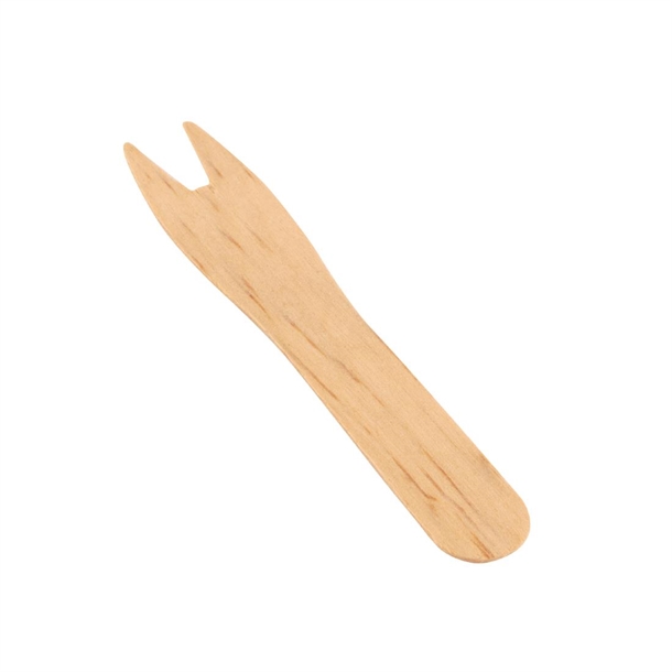 Fiesta Compostable Biodegradable Disposable Wooden Chip Forks (1000 Pack)