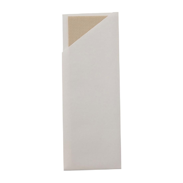 EcoSafe Cutlery Pouches with 2-Ply Bamboo Napkin White (500 Pack) EcoSafe Cutlery Pouches with 2-Ply Bamboo Napkin White (500 Pack)