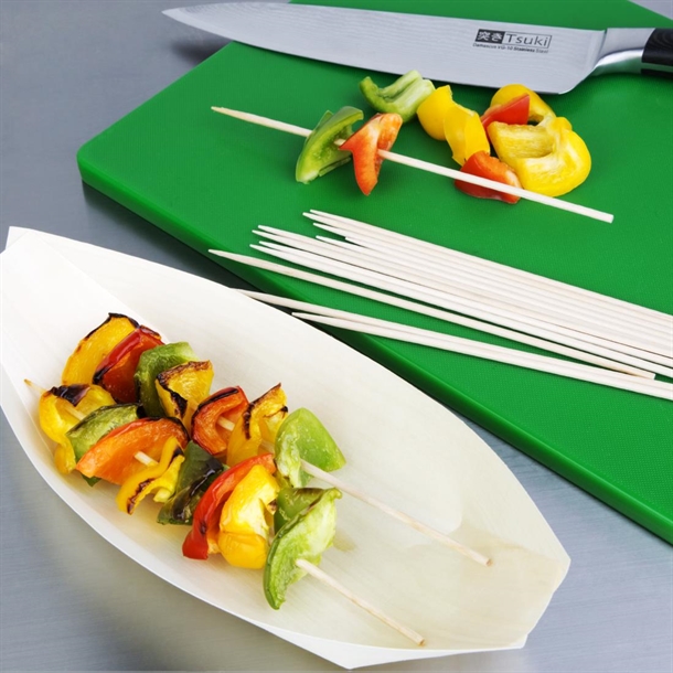 Fiesta Compostable Biodegradable Wooden Skewers 180mm (200 Pack) Fiesta Compostable Biodegradable Wooden Skewers 180mm (200 Pack)