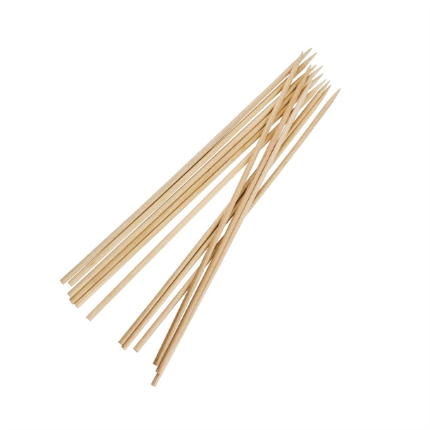 Fiesta Compostable Biodegradable Wooden Skewers 180mm (200 Pack) Fiesta Compostable Biodegradable Wooden Skewers 180mm (200 Pack)