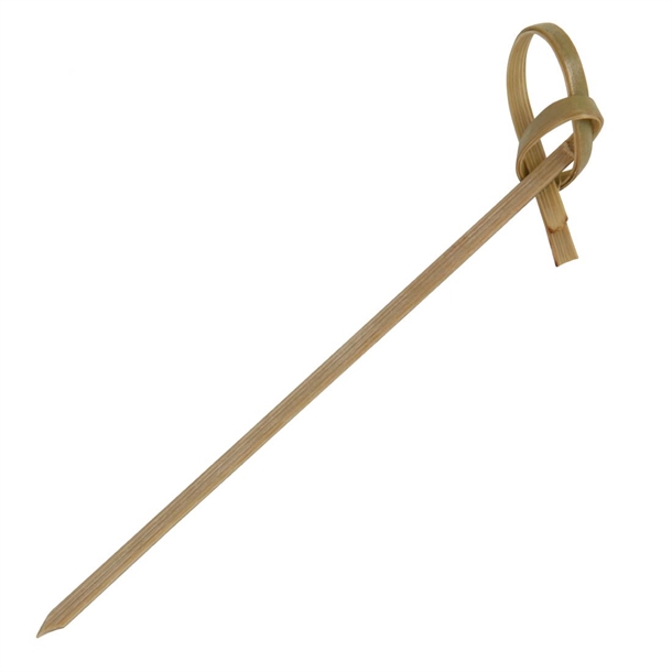 Fiesta Compostable Biodegradable Bamboo Looped Skewers 90mm (100 Pack) Fiesta Compostable Biodegradable Bamboo Looped Skewers 90mm (100 Pack)