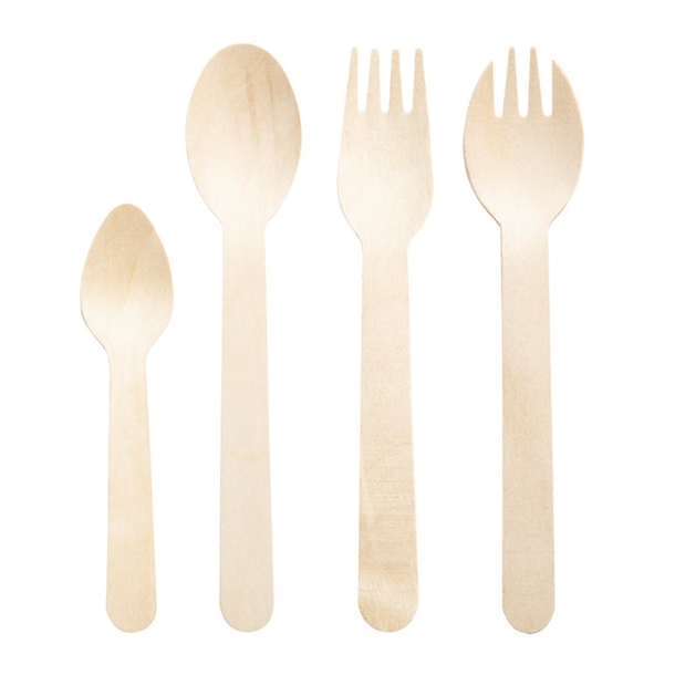 Fiesta Compostable Individually Wrapped Wooden Teaspoons (500 Pack) Fiesta Compostable Individually Wrapped Wooden Teaspoons (500 Pack)