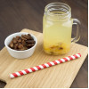 Fiesta Compostable Paper Smoothie Straws Red Stripes (250 Pack) Fiesta Compostable Paper Smoothie Straws Red Stripes (250 Pack)