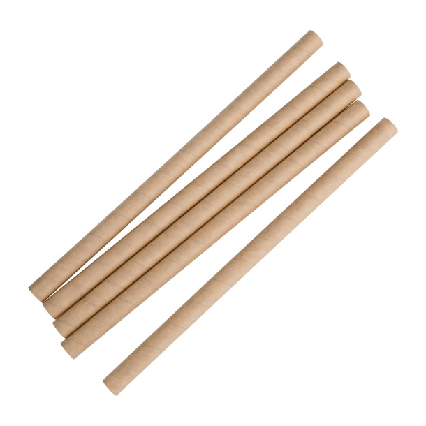 Fiesta Compostable Paper Smoothie Straws Kraft (250 Pack) Fiesta Compostable Paper Smoothie Straws Kraft (250 Pack)