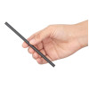 Fiesta Compostable Individually Wrapped Paper Cocktail Stirrer Straws Black (250 Pack)