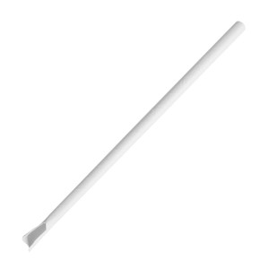 Fiesta Compostable Paper Spoon Straw White 210x8mm (250 Pack)