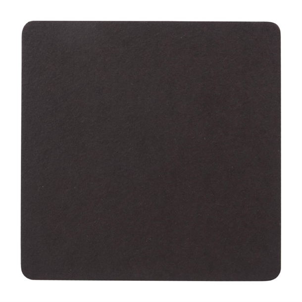 Wobbly Boot Drink Coaster - Plain Black Square (Pack 250)