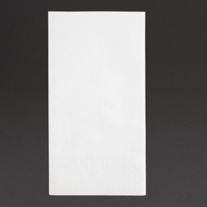 Fiesta Recyclable Lunch Napkin White 330x330mm 2ply 1/8 Fold (2000 Pack)