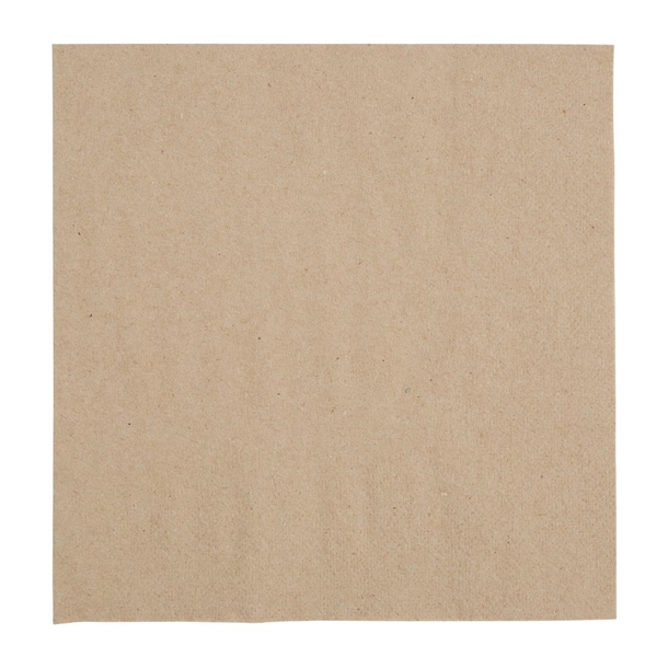 Fiesta Recyclable Recycled Lunch Napkin Kraft 330x330mm 2ply 1/4 Fold (2000 Pack) Fiesta Recyclable Recycled Lunch Napkin Kraft 330x330mm 2ply 1/4 Fold (2000 Pack)