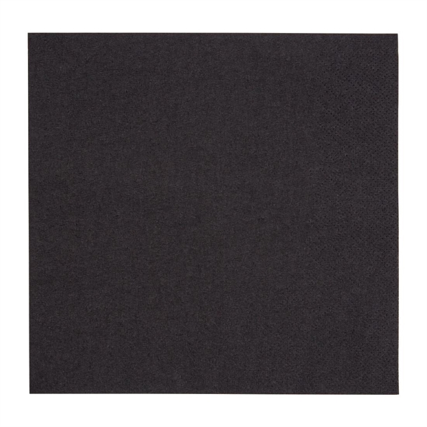 Fiesta Recyclable Lunch Napkin Black 330x330mm 2ply 1/4 Fold (2000 Pack) Fiesta Recyclable Lunch Napkin Black 330x330mm 2ply 1/4 Fold (2000 Pack)