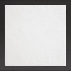 Fiesta Recyclable Dinner Napkin White 400x400mm 3ply 1/4 Fold (1000 Pack)