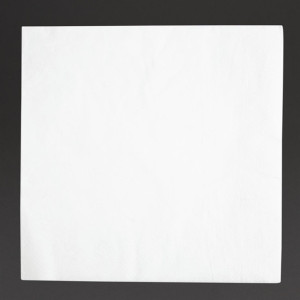 Fiesta Recyclable Dinner Napkin White 400x400mm 2ply 1/4 Fold (2000 Pack)