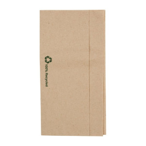 Fiesta Recyclable Recycled Lunch Napkin Kraft 320x300mm 1ply Dispenser Fold (6000 Pack)