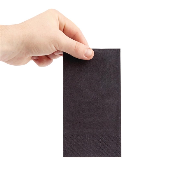 Fiesta Recyclable Lunch Napkin Black 33x33cm 2ply 1/8 Fold (2000 Pack) Fiesta Recyclable Lunch Napkin Black 33x33cm 2ply 1/8 Fold (2000 Pack)