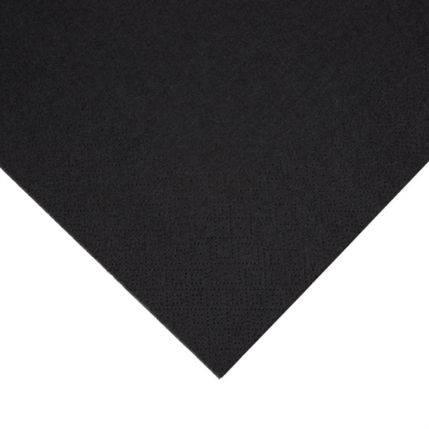 Fiesta Recyclable Dinner Napkin Black 400x400mm 3ply 1/4 Fold (1000 Pack) Fiesta Recyclable Dinner Napkin Black 400x400mm 3ply 1/4 Fold (1000 Pack)