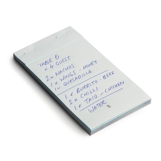 Olympia Recyclable Carbonless Waiter Pad Duplicate Small (50 Pack) Olympia Recyclable Carbonless Waiter Pad Duplicate Small (50 Pack)