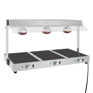 Apuro Food Warmer with Gantry 3x GN 1/1