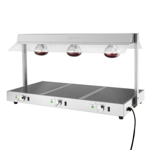 Apuro Food Warmer with Gantry 3x GN 1/1 Apuro Food Warmer with Gantry 3x GN 1/1
