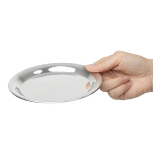 Olympia Round Stainless Steel Tip Tray 150mm
