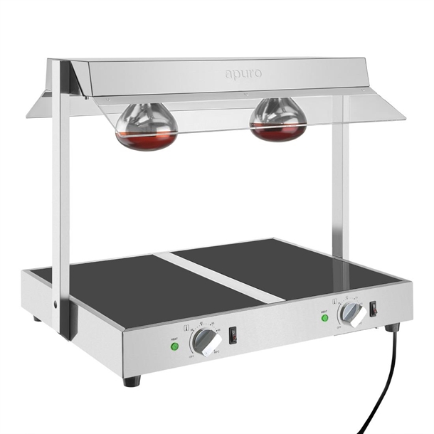Apuro Food Warmer with Gantry 2x GN 1/1