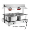 Apuro Food Warmer with Gantry 2x GN 1/1