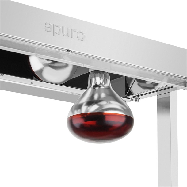 Apuro Food Warmer with Gantry 2x GN 1/1