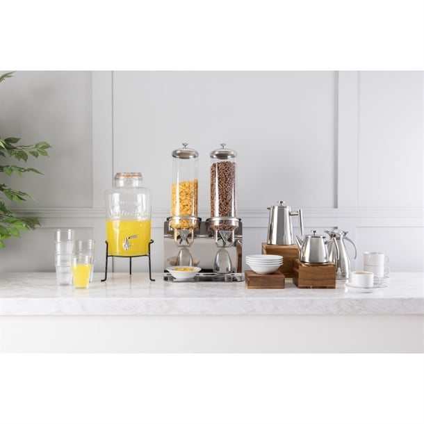 Olympia Cereal Dispenser Double 2x4Ltr