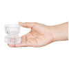 Olympia Ridged Glass Tealight/Candle Holders 52x52mm (6 Pack)