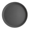 Olympia Kristallon Polypropylene Round Non-Slip Trays (6 Pack)