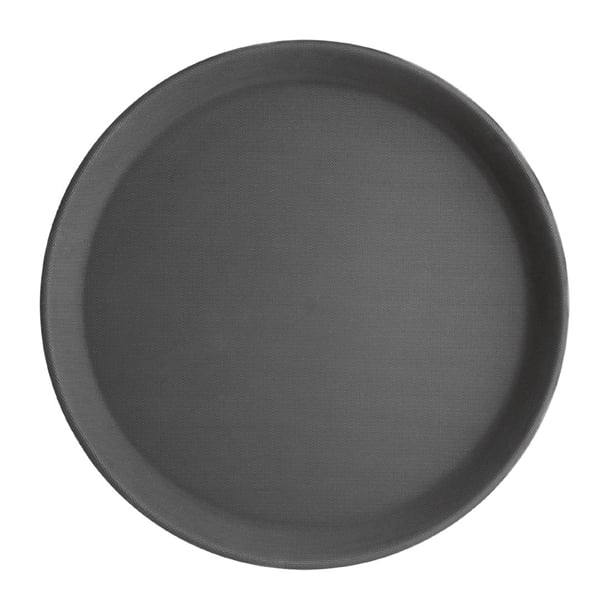 Olympia Kristallon Polypropylene Round Non-Slip Trays (6 Pack)