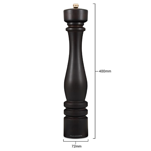 Cole & Mason London Pepper Mill Chocolate Wood 400mm Cole & Mason London Pepper Mill Chocolate Wood 400mm