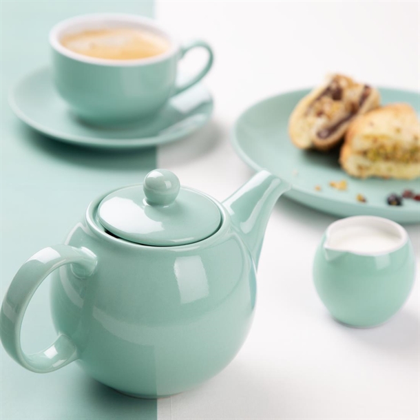 Olympia Café Teapot Aqua 450ml (2 Pack)