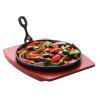 Olympia Round Cast Iron Sizzle Platter 220mm