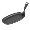 Olympia Cast-Iron Oval Sizzler Platter 240x140mm Olympia Cast-Iron Oval Sizzler Platter 240x140mm