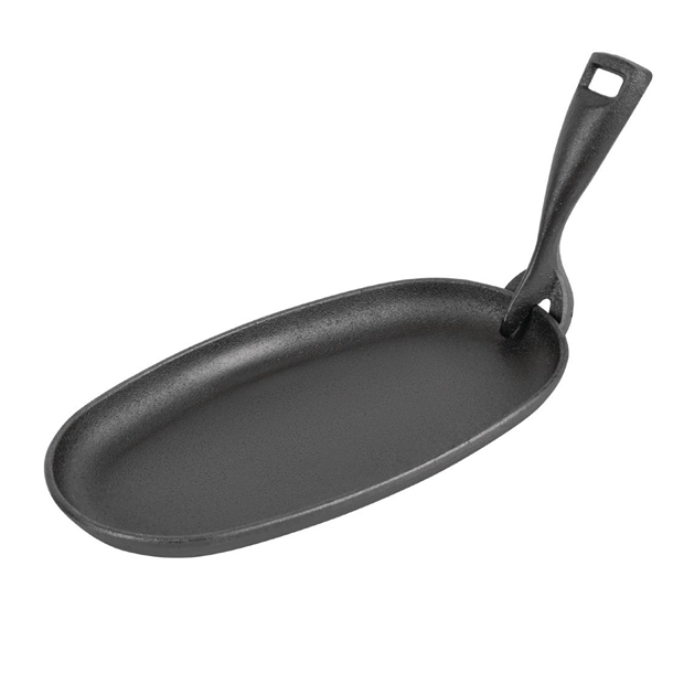 Olympia Cast-Iron Oval Sizzler Platter 240x140mm Olympia Cast-Iron Oval Sizzler Platter 240x140mm