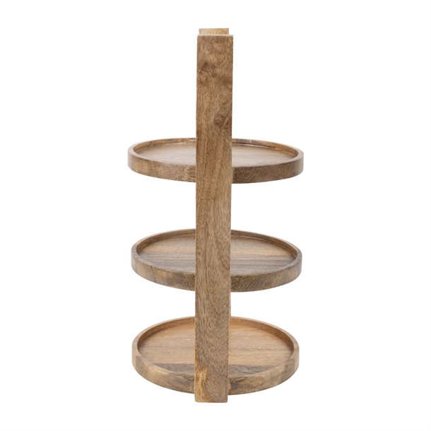 Olympia 3-Tier Stand Mango Wood for 200mm Plates Olympia 3-Tier Stand Mango Wood for 200mm Plates