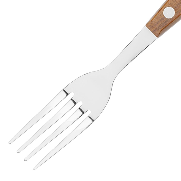 Olympia Steak Forks Wood Effect Handle (12 Pack) Olympia Steak Forks Wood Effect Handle (12 Pack)