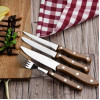 Olympia Steak Forks Wood Effect Handle (12 Pack) Olympia Steak Forks Wood Effect Handle (12 Pack)